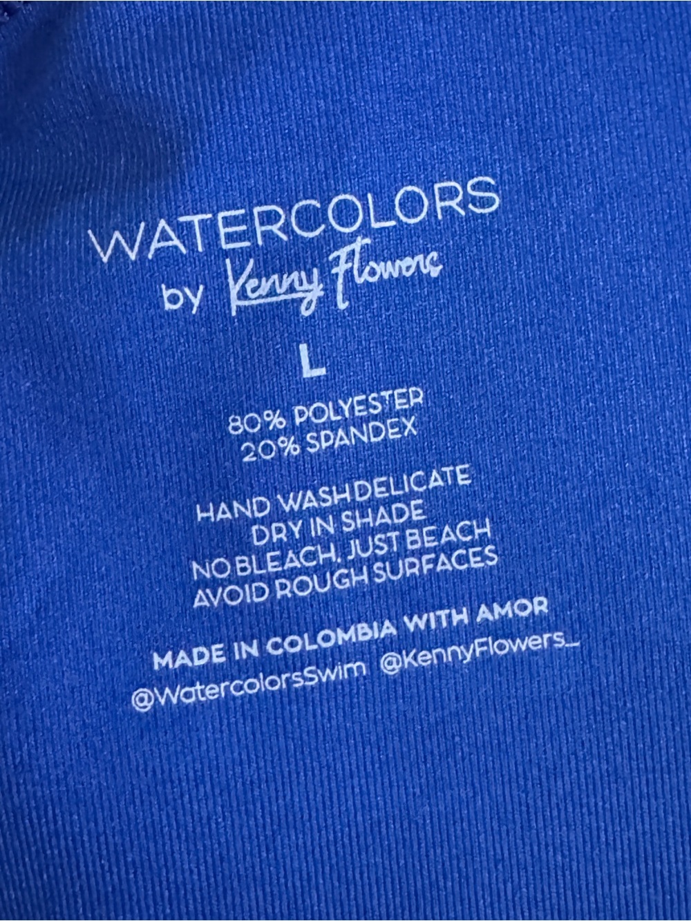 Watercolors Kenny Flowers Blue White The Fontelina OnePiece underwire Swimsuit L - Picture 5 of 14